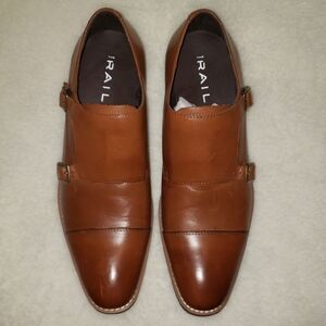 The Rail Men's Brown Double Monk Strap Shoes